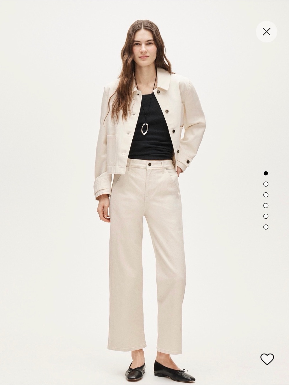 J. Crew Utility Slim Wide Jean - Ecru Wash